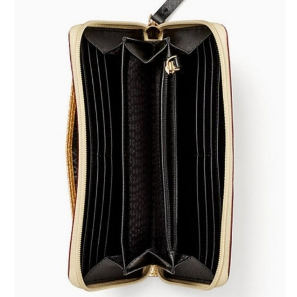 🆕 Kate Spade Mavis St Gold Glitter Neda Wallet - Picture 4 of 7